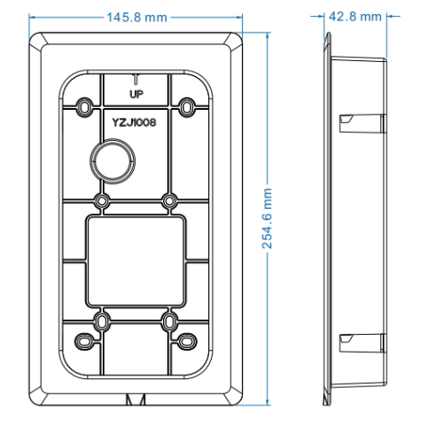 NYX JB KP+ Recess Installation Frame for CCTV