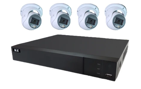 NYX CCTV Kits including a 4K DVR and four cameras, cctv kits for sale australia