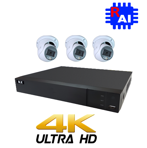 KIT NYX IPX2-8P1+-3TB + 5X 6MP DC6-28FIQ+ AI Cameras