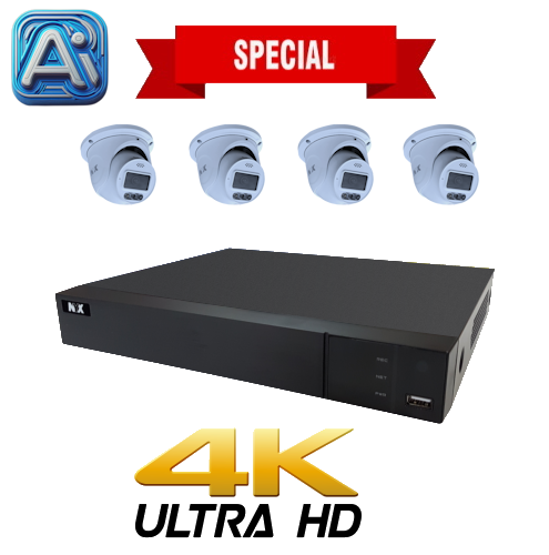 Kit NYX IPX2-8P1+ 3TB + 4 x D6FL Ultimate Cameras