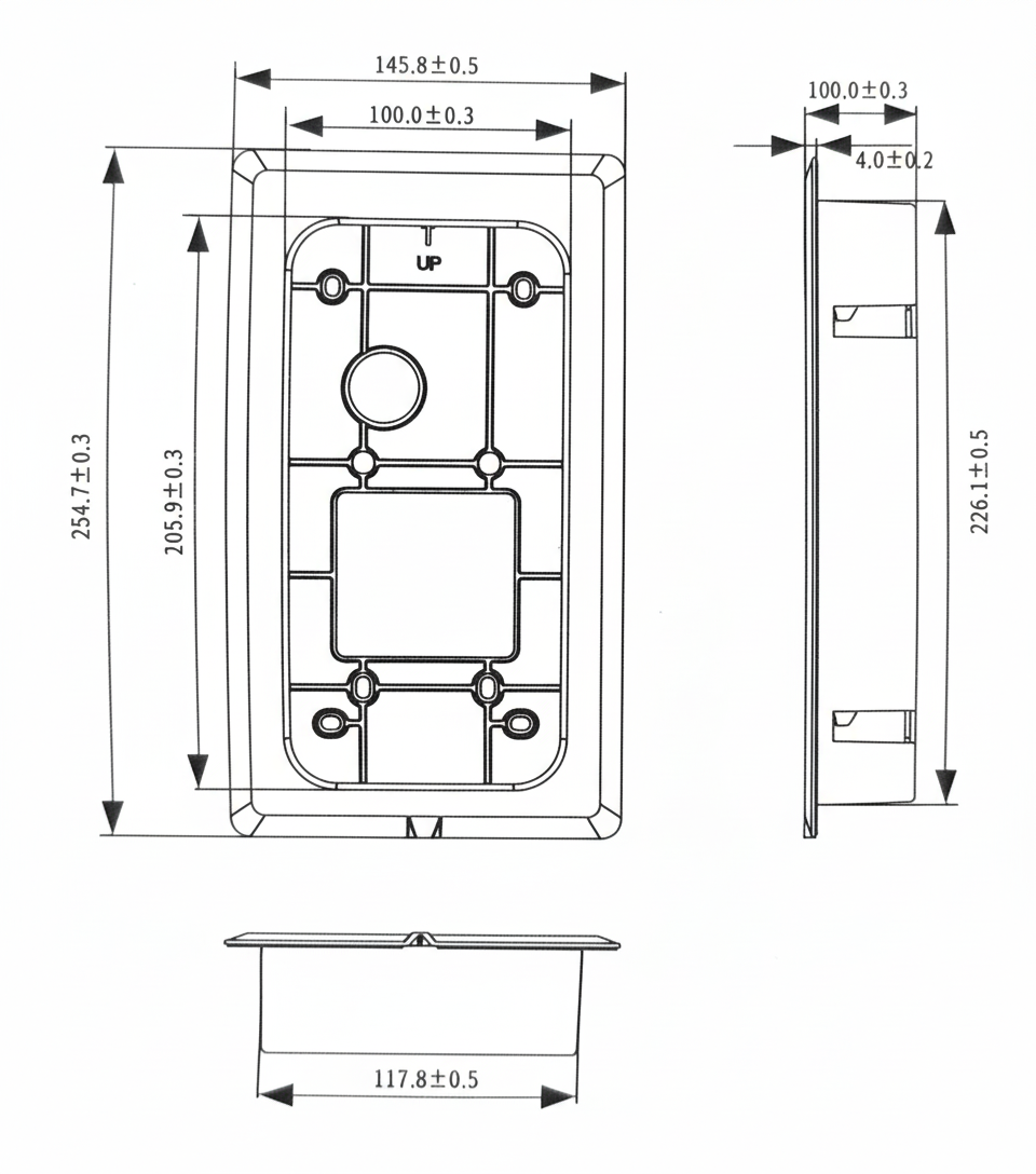 NYX JB KP+ Recess Installation Bracket