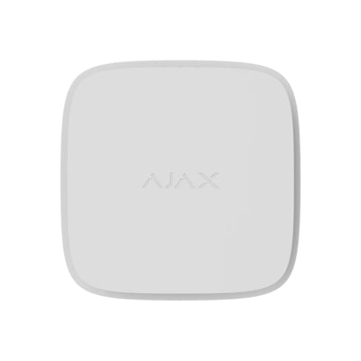 AJAX Fire Protect Smoke Detector in white with minimalistic square design by Ajax