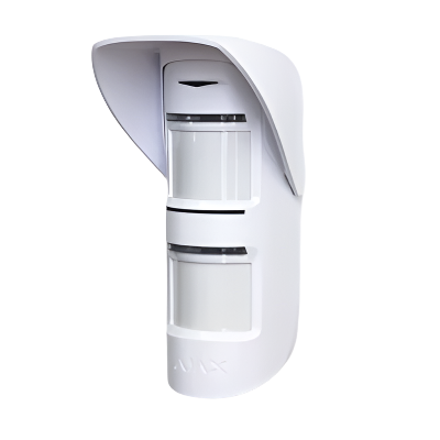 AJAX outdoor motion detector hood designed for optimal sensor protection and outdoor use