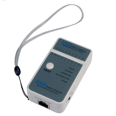 Mini LAN cable tester for checking connectivity with LED indicators and easy-to-use design
