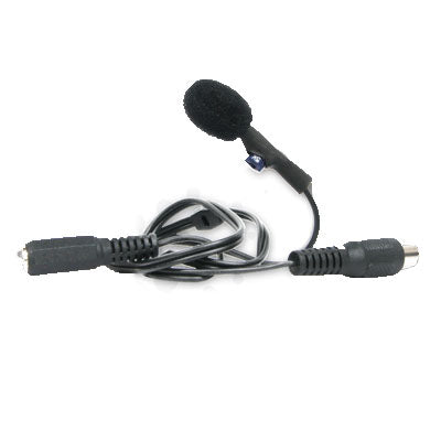 MS-3500 CCTV microphone with black foam windscreen and cable for clear audio capture