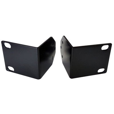 NYX 2HDD rack ears kit in durable black metal for secure HDD mounting