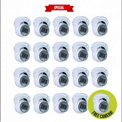 NYX DC6-28F security camera bulk pack with 20 cameras for comprehensive surveillance coverage