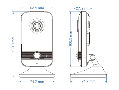 NYX IPC4-WIFI security camera with a sleek design and adjustable mount for optimal surveillance