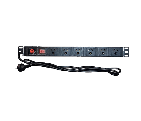 My Store 6 outlet power distribution unit with power switch and long cable for efficient energy distribution