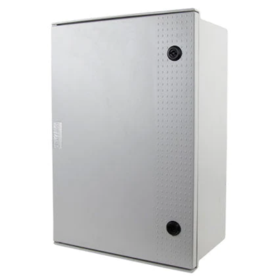 Fiberglass Grey Wall-Mount Electrical Enclosure for Secure Wiring and Circuit Protection